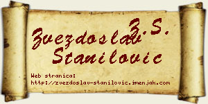 Zvezdoslav Stanilović vizit kartica